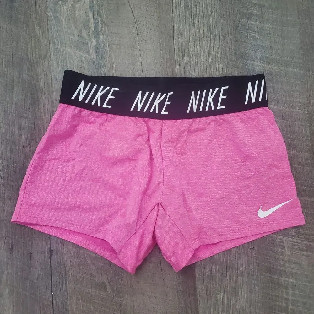 Nike Girls Athletic Shorts Size Small Pink Dri-FIT Inseam 3